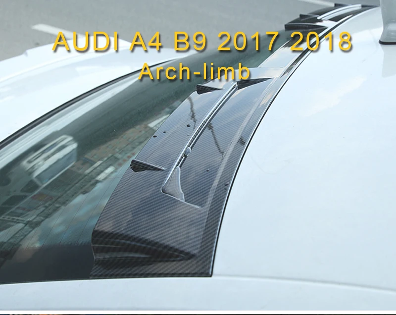 Gelinsi для Audi A4 S4 B9 автомобильный Стайлинг заднее украшение лобового стекла хромированная крышка рамка накладка наклейка внешние аксессуары