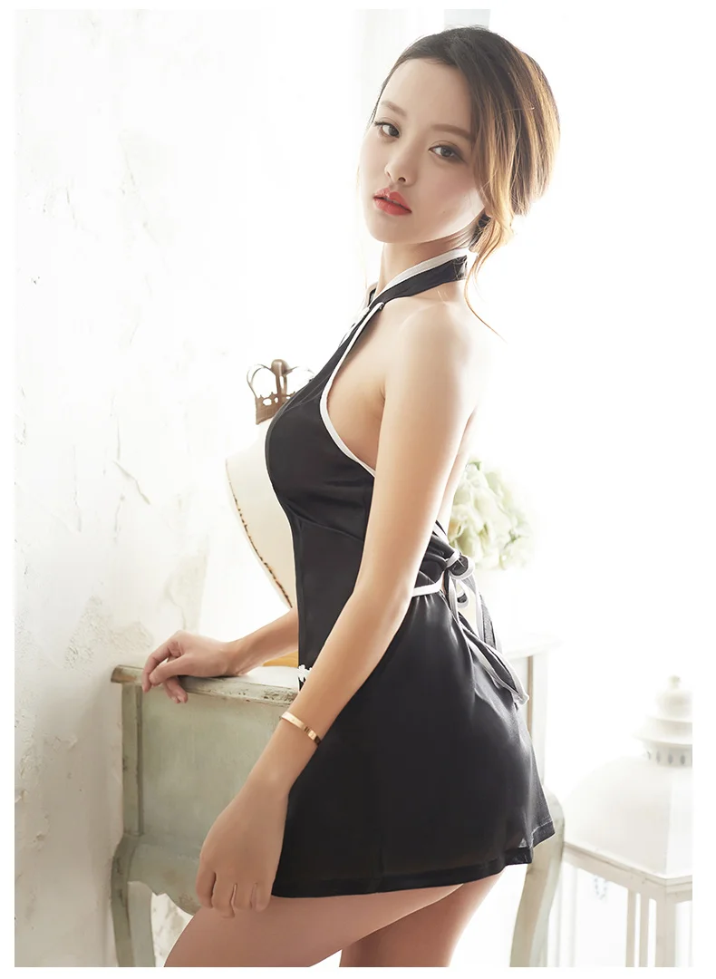 OMYSKY сексуальное женское белье для ночного клуба Cheongsam женское летнее традиционное китайское платье для женщин Qipao Ночная рубашка пижамы с стринги