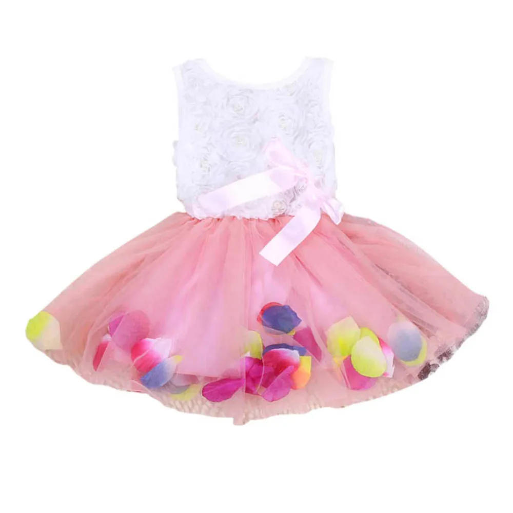 Toddler Baby Kid Girls Princess Party Lace Bow Flower Cute Dresses Child Vestidos Dance Clothes | Детская одежда и обувь