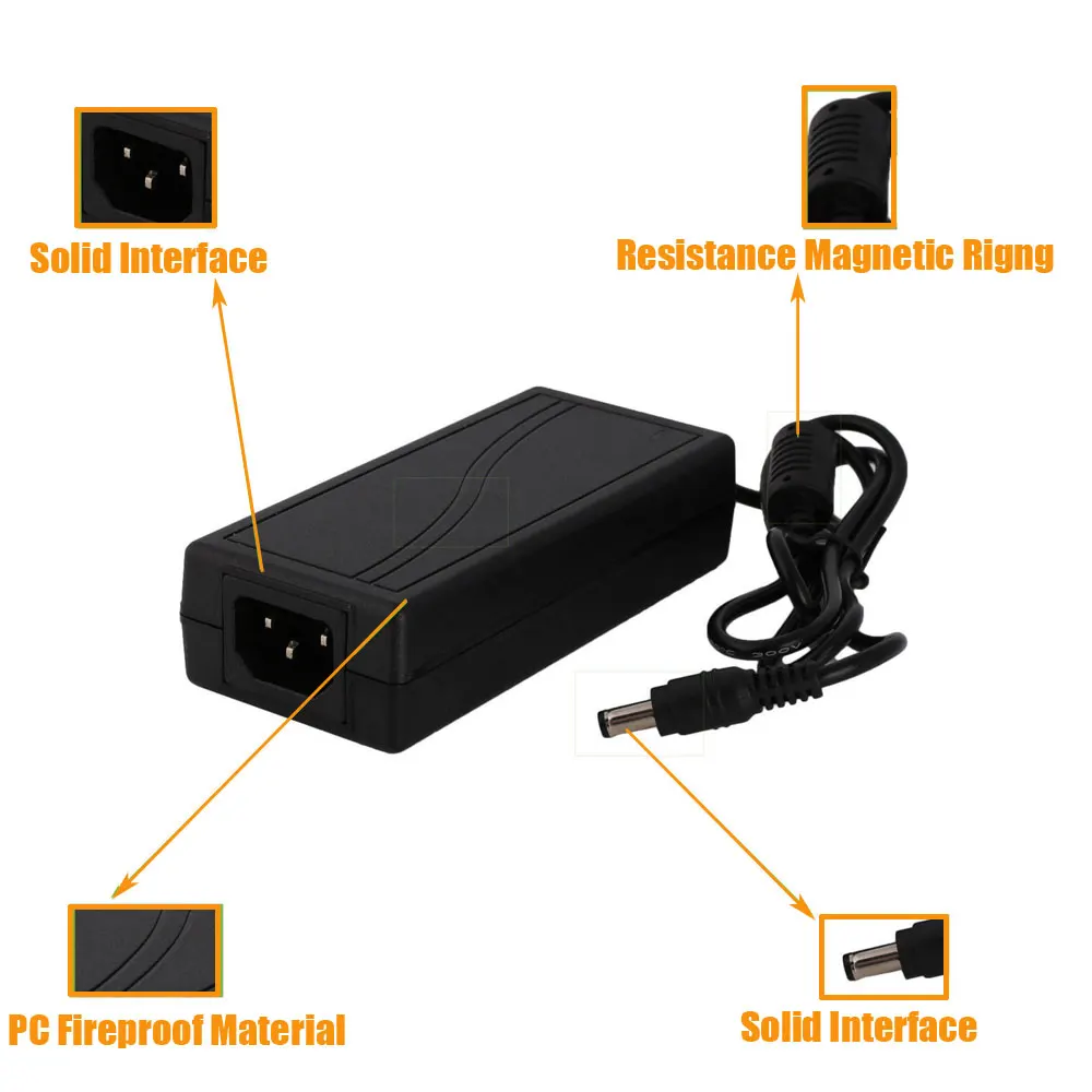 12V 200mA 300mA 500mA 1A 3A 5A 7A 8A источник питания для светодиодной ленты EU US адаптер для AC110-220V в DC 12V опций вилка трансформатора
