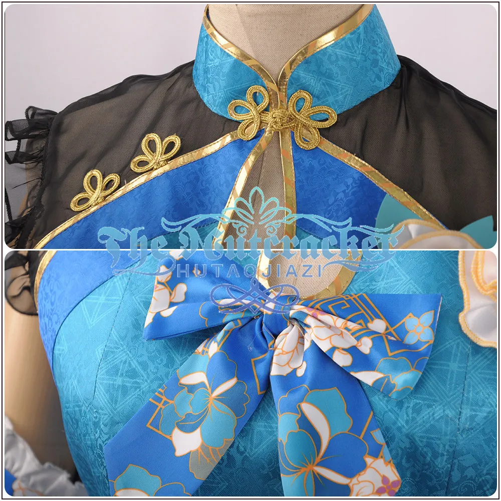 Милый! Солнечный свет! Aqours Cheongsam Косплей Mijyuku Mijuku Watanabe Костюм заколка для волос