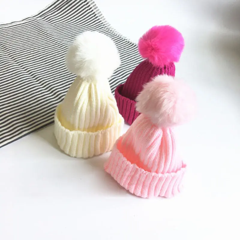 Pudcoco 2019 Brand New Kids Baby Soft Cotton Beanie Girl Boy Knit Hat Toddler Infant Fur Warm Cap | Детская одежда и обувь