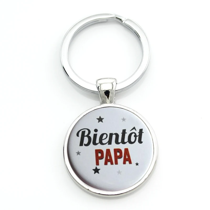TAFREE, новинка, модный брелок je t'aime papa, подарки для отцов, j'ai un super papa, брелок для ключей, держатель для папы, мужские ювелирные изделия CT477 - Цвет: CT489