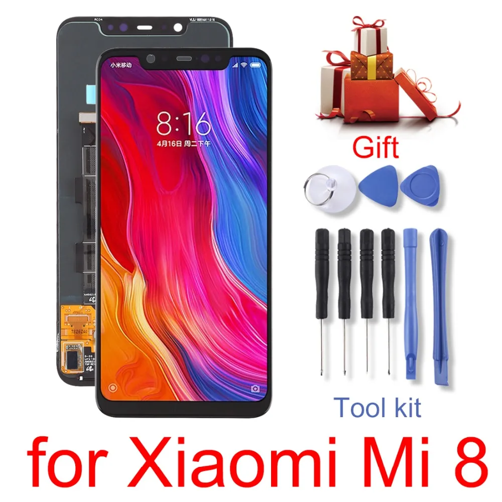 Новинка для Xiaomi mi Pad 3 \ Red mi 6 \ 6A \ 6X \ A2 \ mi x 2S \ 5 Plus mi 8 ЖК-дисплей Экран и полный комплект аналого-цифрового преобразователя для ремонта и сборки