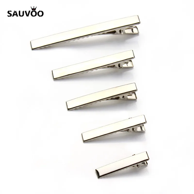 Заколка для волос с зубцами SAUVOO 20 шт./лот родиевый цвет заколка Аллигатор