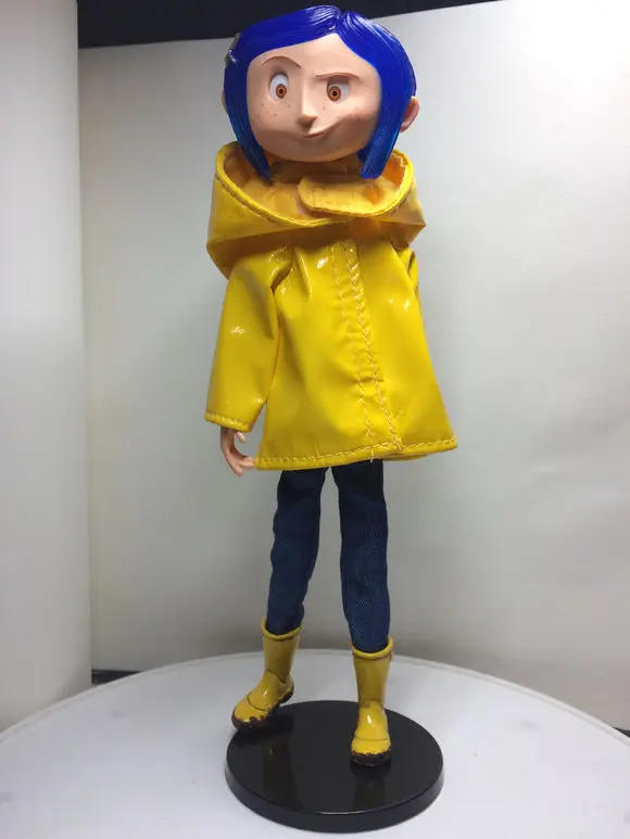 NECA фильм Коралина и секретная дверь плащ ПВХ Фигурки игрушки|Игровые фигурки