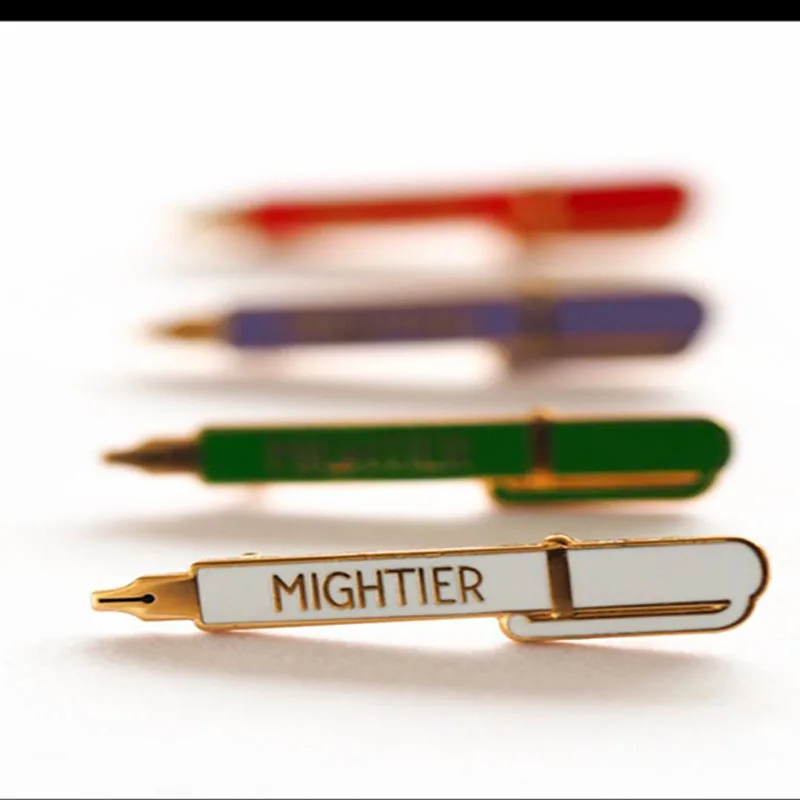 XEDZ Новая мода четыре цвета Шариковая брошь значок брошка MIGHTIER креативная Простая