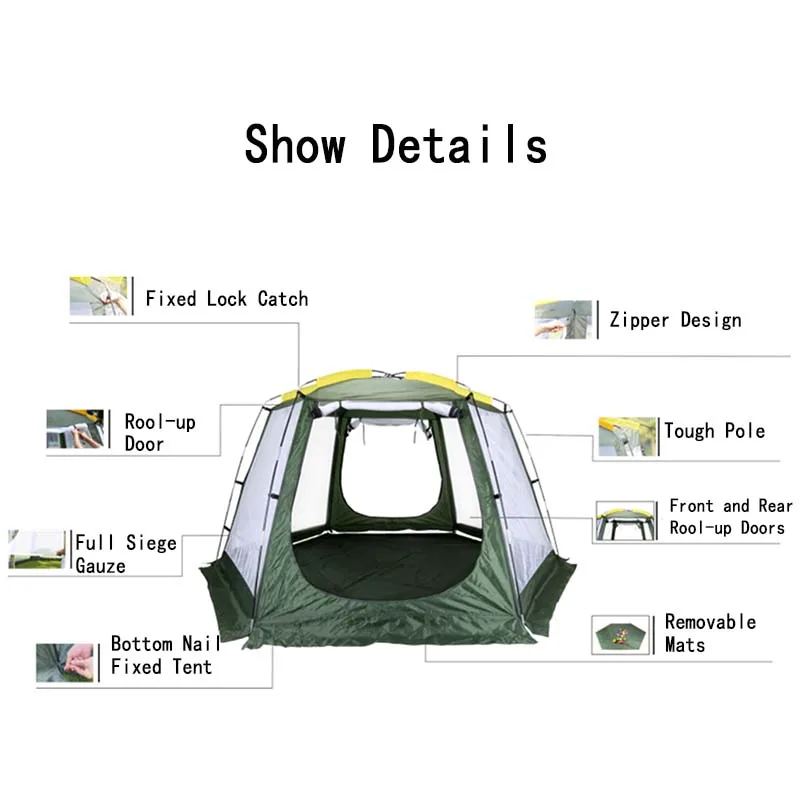 Дышащая палатка от комаров для 3 4 человек однослойная туристическая