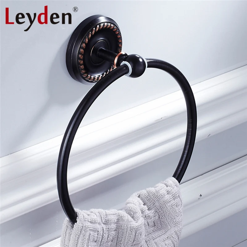 Высококачественный ORB/античный латунный держатель для полотенец Leyden настенный в