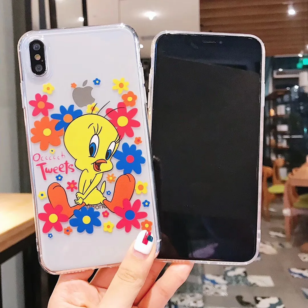 Прозрачный чехол для телефона с рисунком птицы желтого цвета Apple IPhone X XS Max Xr 8 7 6 s