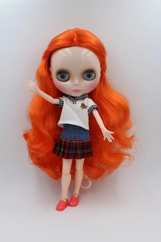 Blygirl Dolls Orange green Hair Joints Body Blyth for their makeup The hand can be rotated | Игрушки и хобби