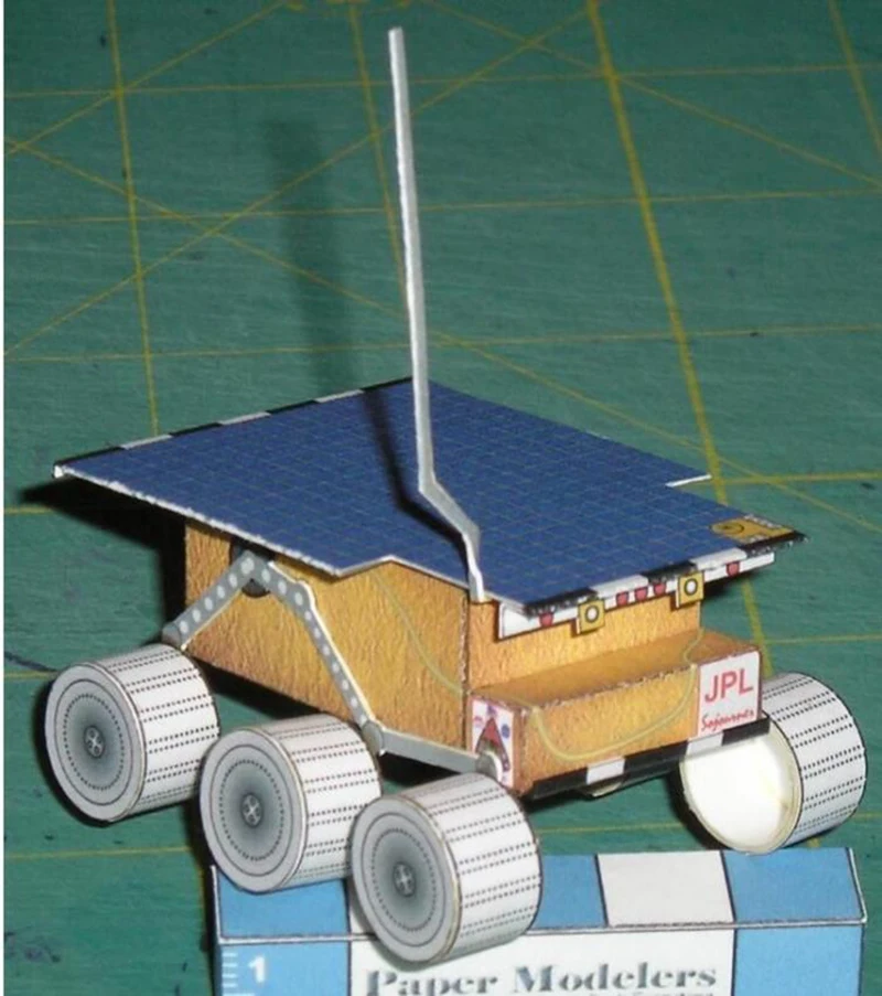 Бумажная 3d-модель Mars Pathfinder + Martian Rover в масштабе 1:12 игрушка ручной работы сделай