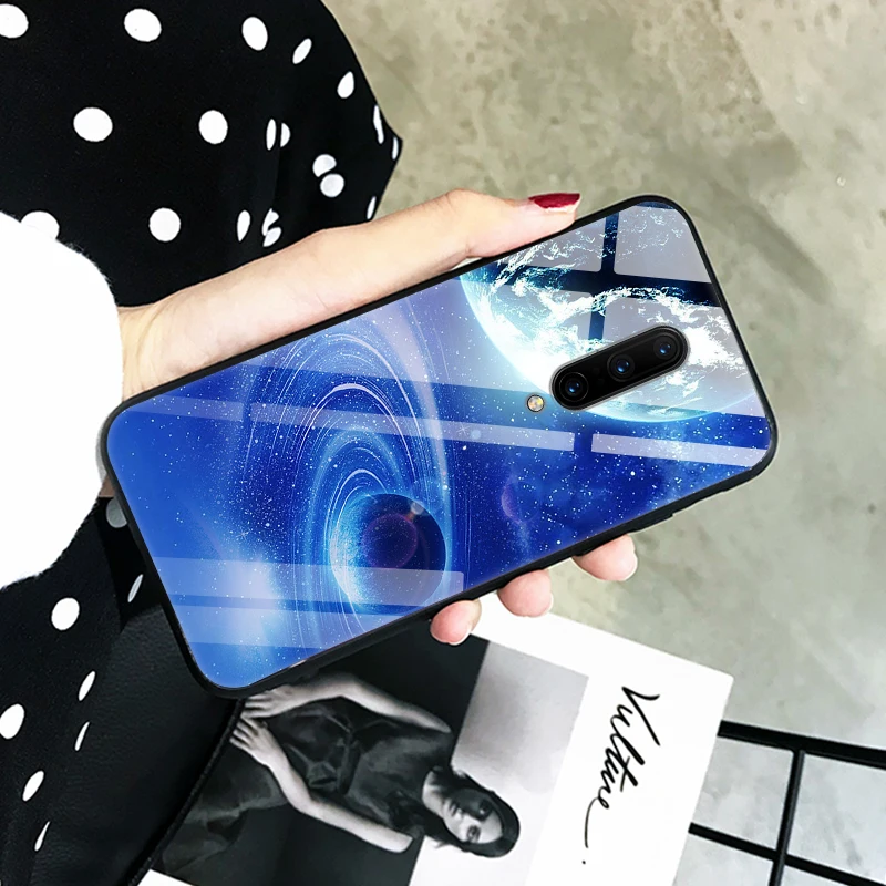 Чехол для Oneplus 7 Pro чехол из закаленного стекла жесткая задняя крышка One Plus Oneplus7 1 +