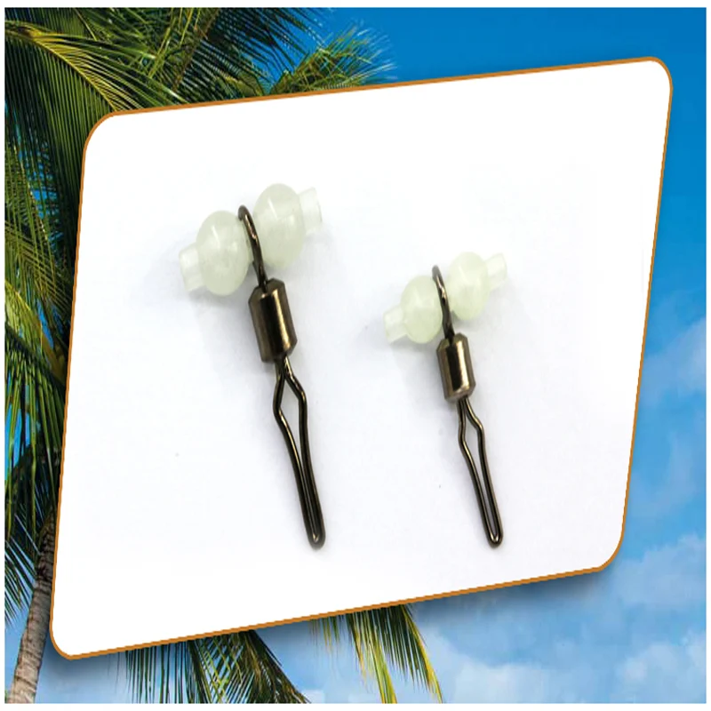 4 шт светящиеся рыболовные Вертлюги роликовых вертлюгов морские принадлежности