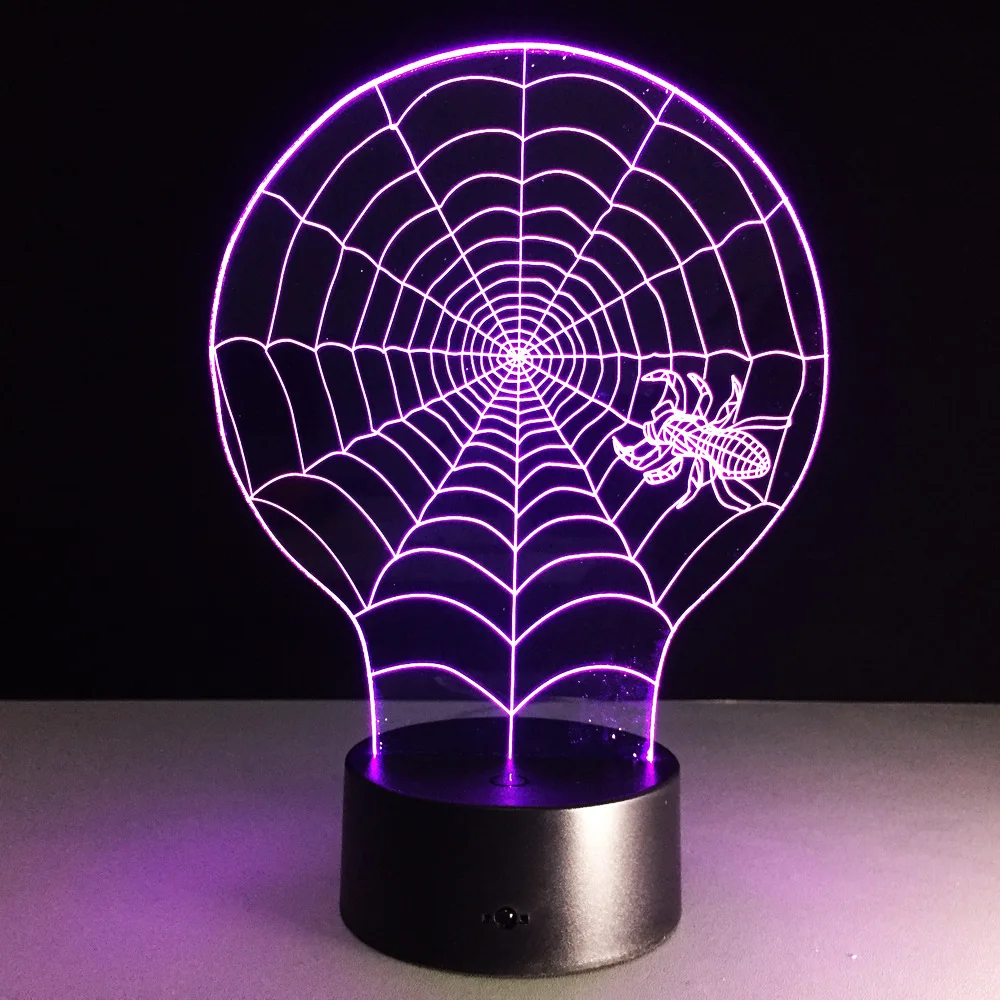 Светодиодный Usb 3d светильник лампа с аккумулятором для шкафа ночник движением