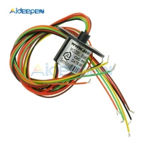 acdc 240v 12 5mm 300rpm 6 wires capsule slip ring for monitor robotic electrical test equipment