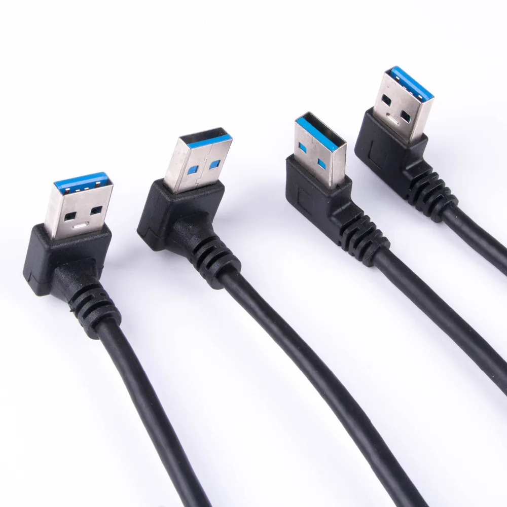 Удлинительный Кабель USB 3 0 с левым и правым наклоном м/0 6 м |
