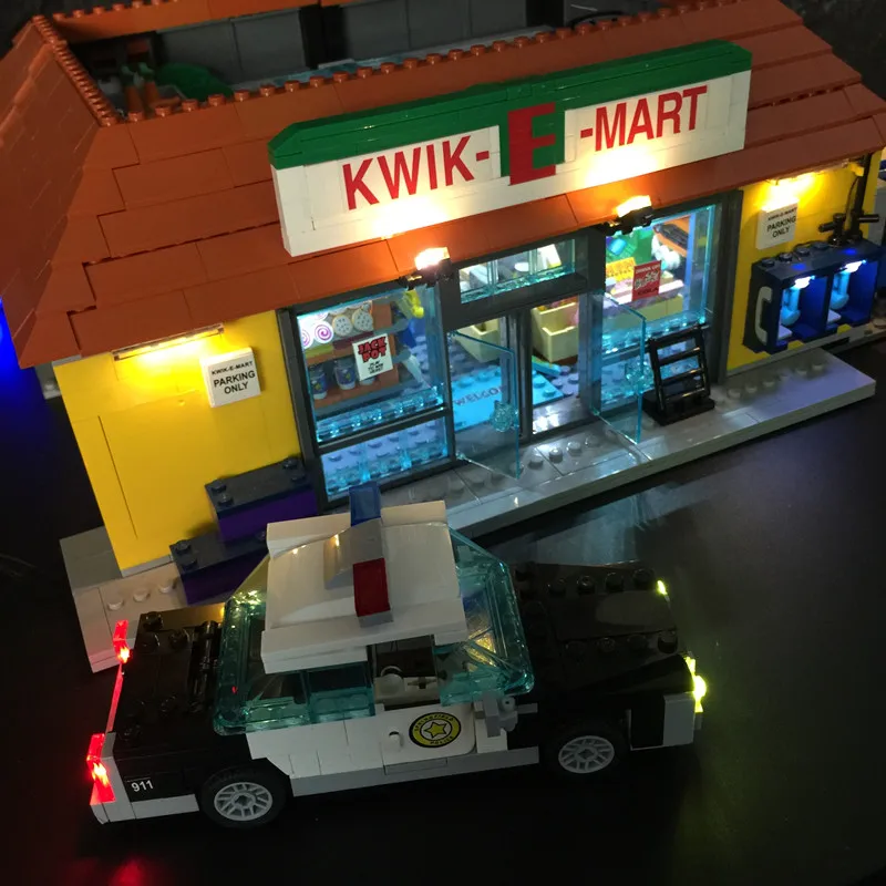 Модернизированные светодиодные светильник комплект для lego Квик E Mart