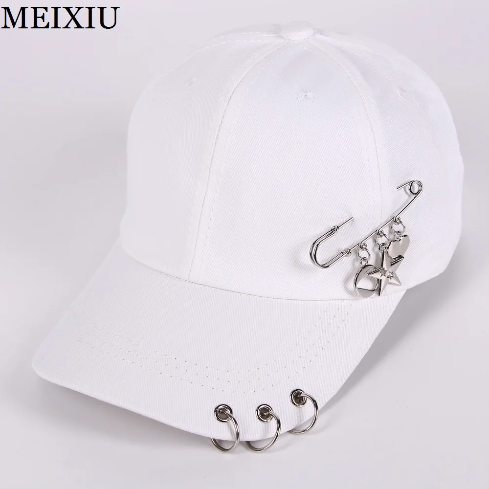 5 Шт./лот Оптовая Металлический Штырь и Хооп Бейсболка Для Женщин девушка Звезда