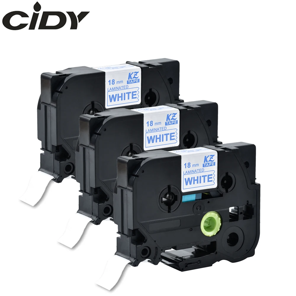 Cidy 3 шт синий на белом 18 мм ламинированная лента Совместимость tze243 tz 243 tz243 tze для