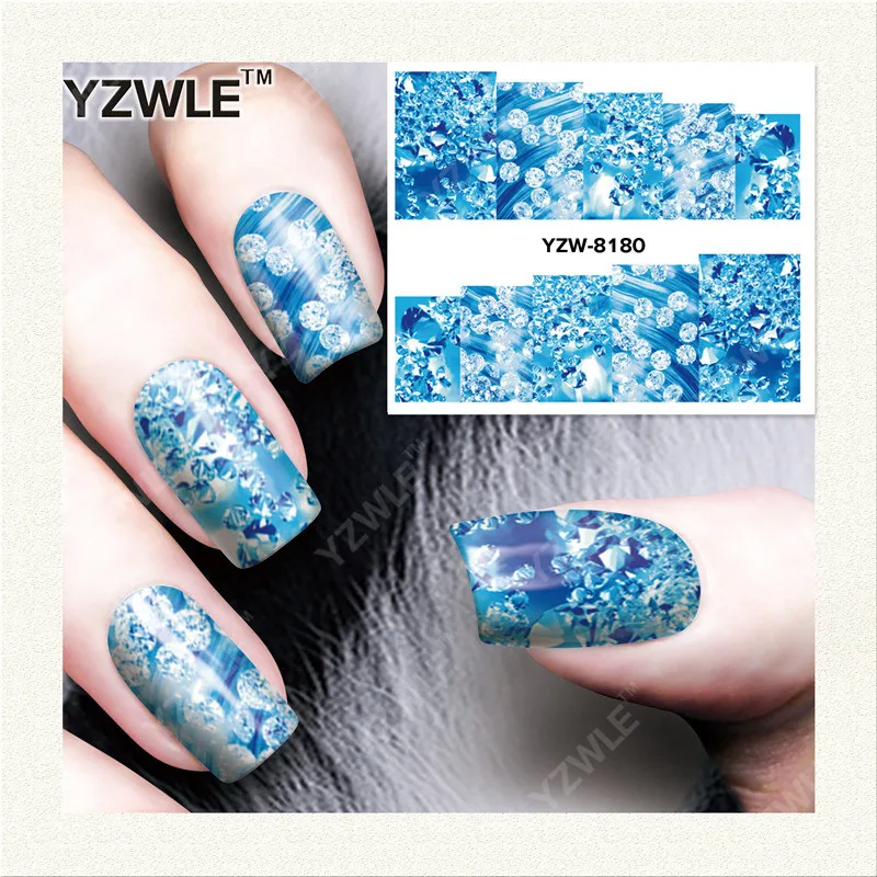 YWK 1 лист DIY дизайнерские переводные наклейки для ногтей/водные наклейки для ногтей/наклейки для ногтей s аксессуары(YZW-8180