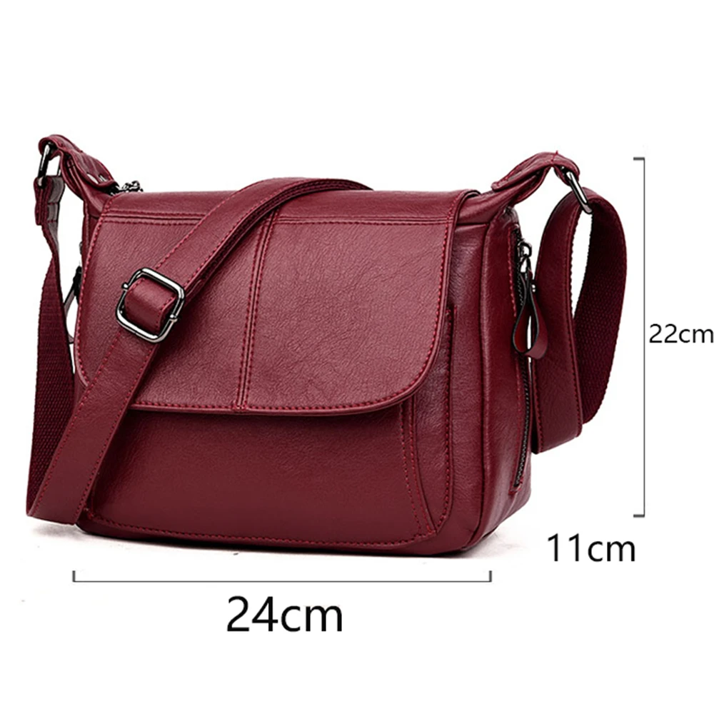 Luxury Brand Leather Messenger Bag Designer Handbag High Qualiry Single Shoulder Bag Women Top-handle Crossbody Bags Tote Bolso