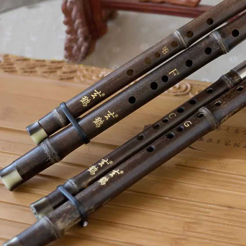 Традиционный китайский музыкальный инструмент Bawu из Фиолетового бамбука