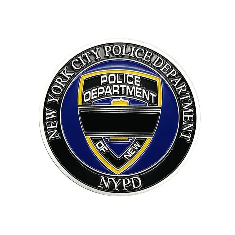 Монеты с черепом Fidelis Ad Mortem NYPD из Нью Йоркского отделения полиции коллекция монет