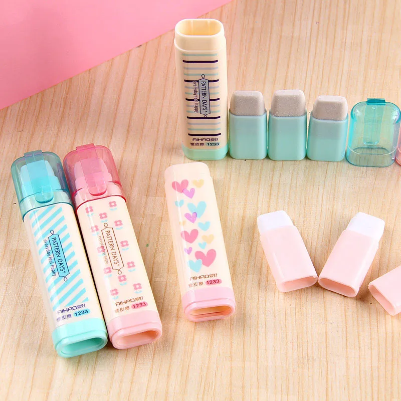 Студент милые миленькие в японском стиле (Каваий) полоску с Цветочным Рисунком