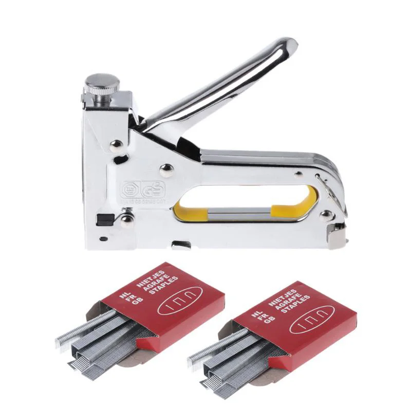 

Newly 3 in 1 Manual Stapler Nail Stapling Machine with Nails for Woodworking Heavy Duty XSD88