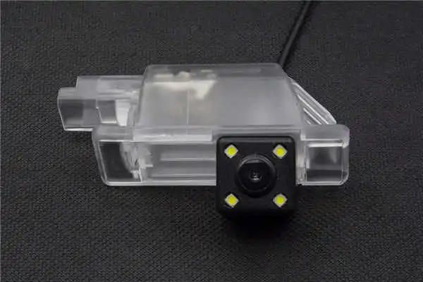 4LED camera Интеллектуальная динамическая траектория треков парковочная камера заднего вида для peugeot 301 308 408 508 Водонепроницаемая камера заднего вида - Название цвета: 4LED camera