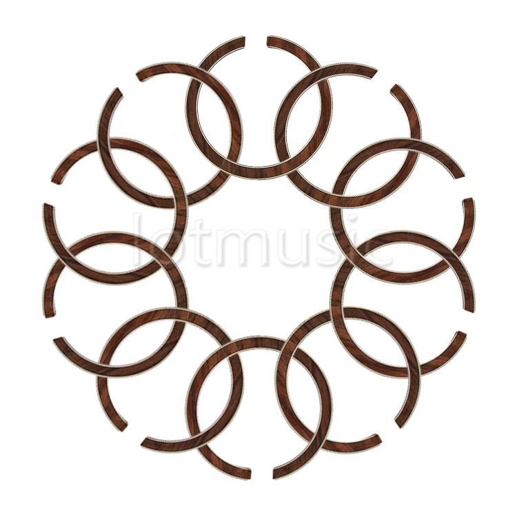 10pcs розетка акустической гитары Soundhole Розетта Вставка 110mm|soundhole rosette|guitar rosetteacoustic