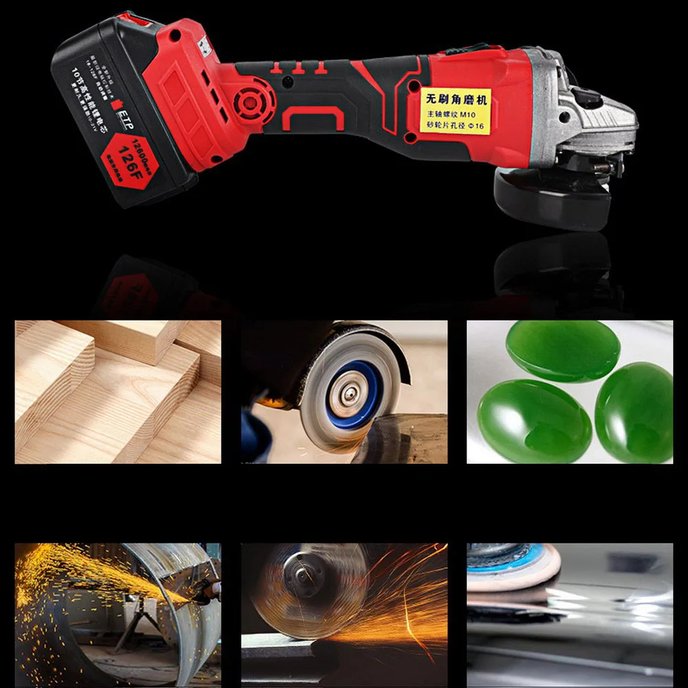 

12V Angle Grinder Lithium Battery Angular Power Tool Grinding Metal Wood cordless Cutting Machine