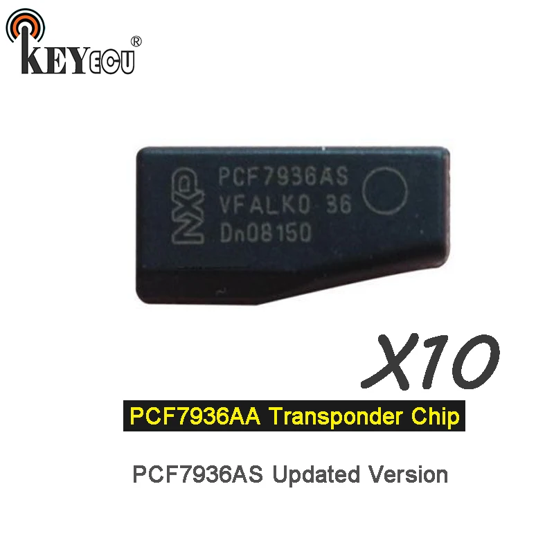 KEYECU 10x PCF7936AA чип-транспондер дистанционный ключ чип-ключ для автомобиля