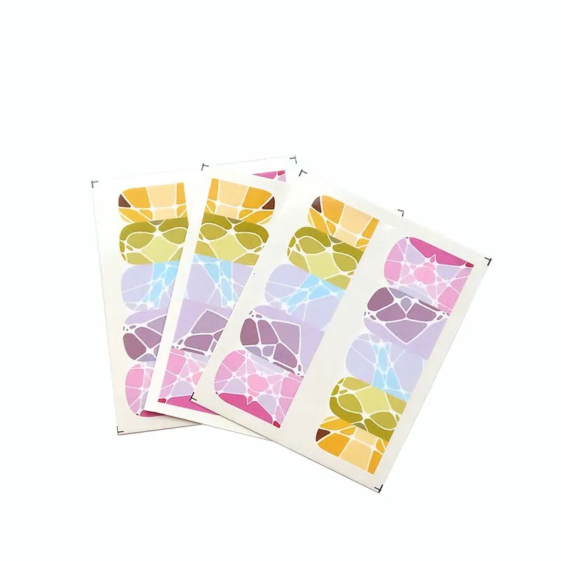 

3pcs rhombus Nail Water Transfer Decals Nail Art Sticker Black Flowers Watermark Adhesive Sliders Wraps Decoration Manicure C16