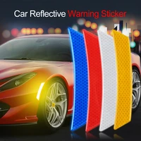 car safety warning sticker mark bike helmet car reflective door stickers tape reflective strips car styling exterior accessories
