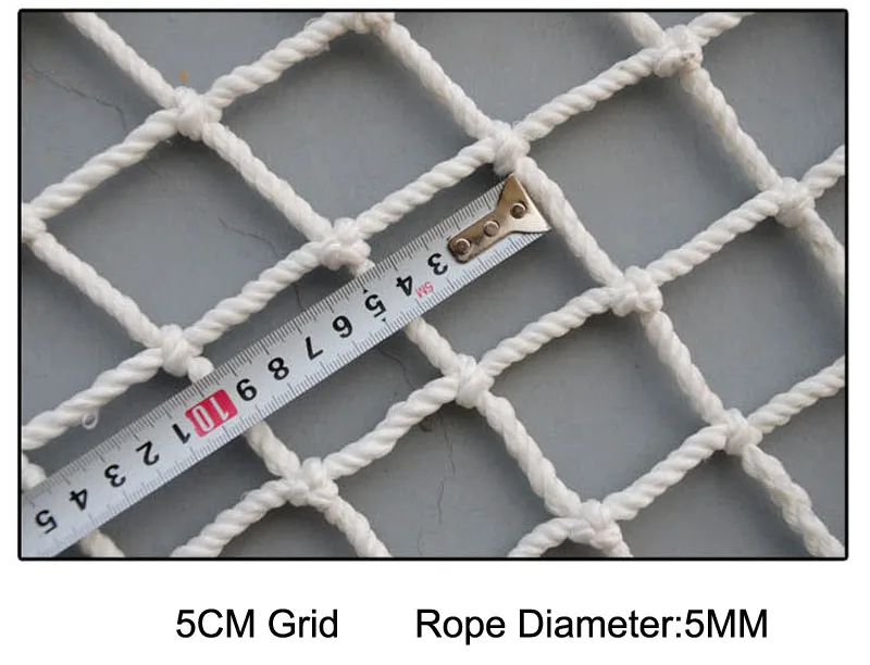 5cm grid 3/5/Высота каблука 10 см, в сетку, нейлоновое плетение безопасности лестница балкон защита безопасности забор для детей ясельного возраста, безопасные двухслойные анти-падающий по индивидуальному заказу - Цвет: 5cm grid