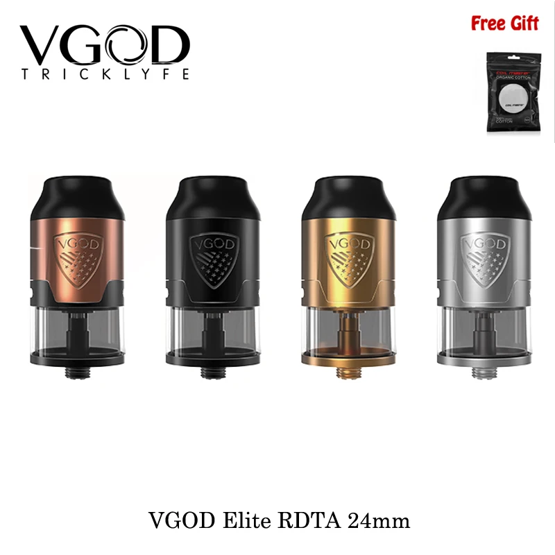 Оригинальный VGOD Elite RDTA бак 24 мм ремонтный капающий 510 fit elite pro mech Mod комплект