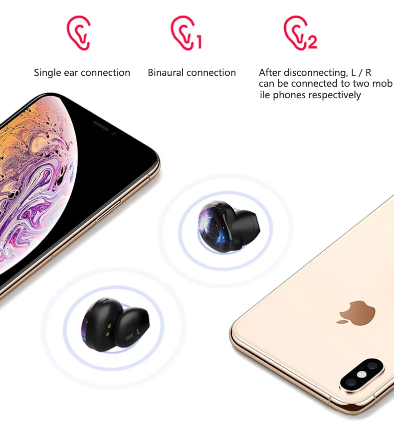 Беспроводные наушники X1 TWS стерео наушники беспроводные fone de ouvido бас объемная гарнитура с шумоподавителем бинауральные микрофон Bluetooth наушники