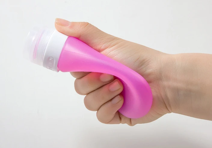 Силиконовая портативная дорожная пустая косметическая бутылка с присоской