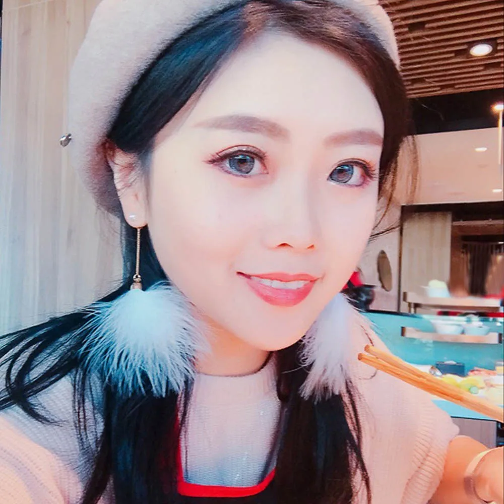 Модные серьги с перьями женские темпераментные милые длинные