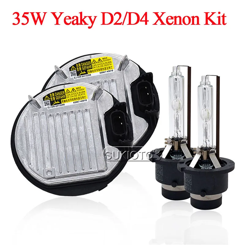 SUKIOTO 35 Вт Yeaky HID Xenon Kit 5500K D2S D2R Автомобильная фара ксеноновая лампа D4S 4500K D4R 6500K
