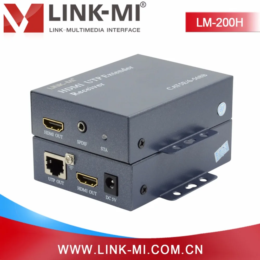 Длинный диапазон видео цифровой аудио удлинитель HDMI передатчик приемник 200 м