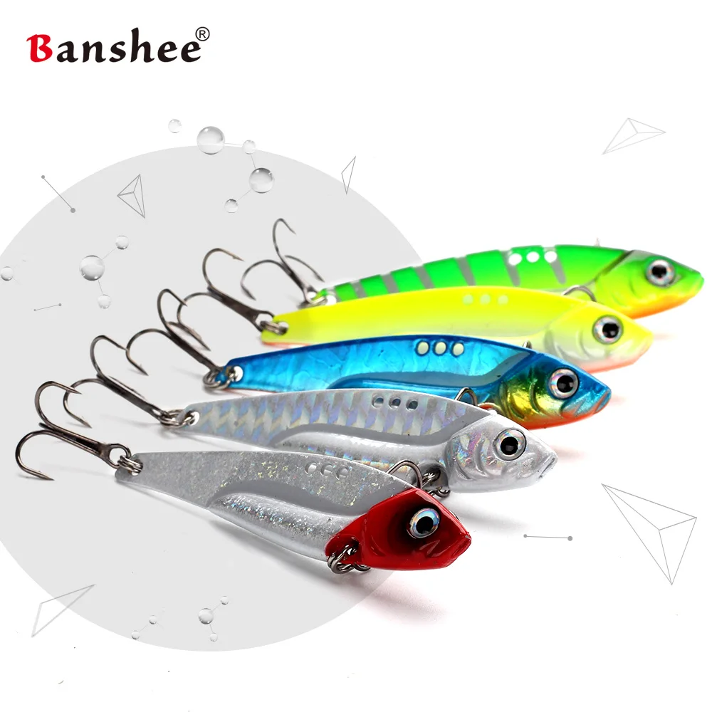 Banshee 5 шт./лот 60 мм/12 г металлический вибратор Dragon VIB DR01 вибрирующий воблер японский