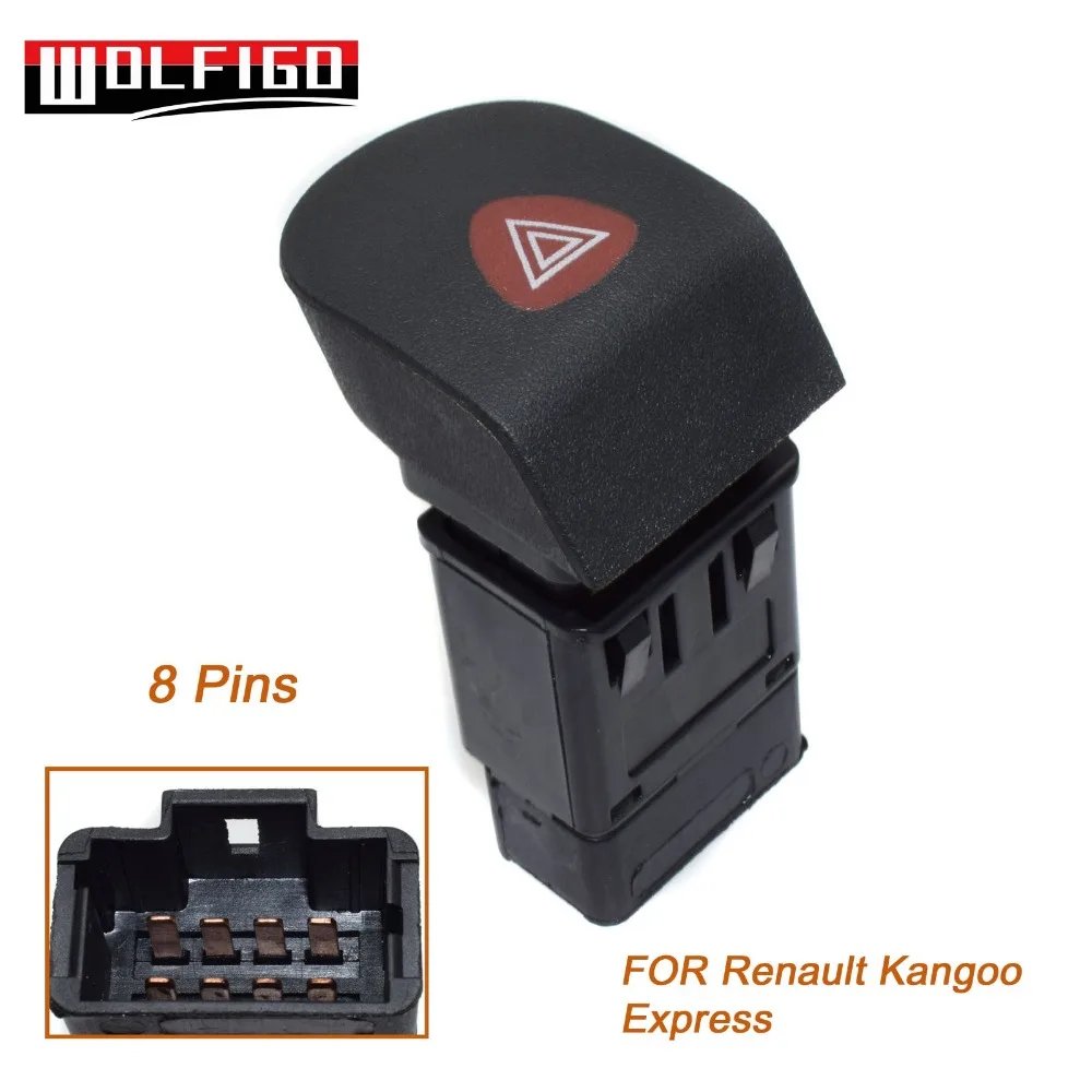 Аварийный светильник WOLFIGO Hazard Warnning Switch подходит для RENAULT Kangoo I Express 7700 308 821 7700308821