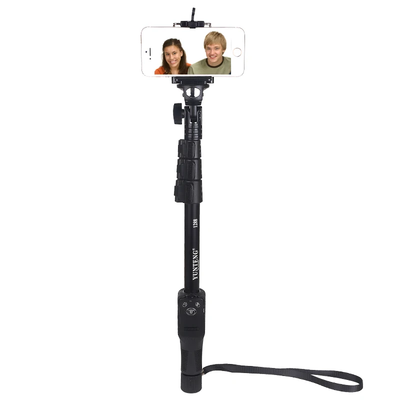 Для камеры Gopro Dslr IOS Android телефон селфи палка Yunteng 1288 Bluetooth выдвижной Ручной штатив