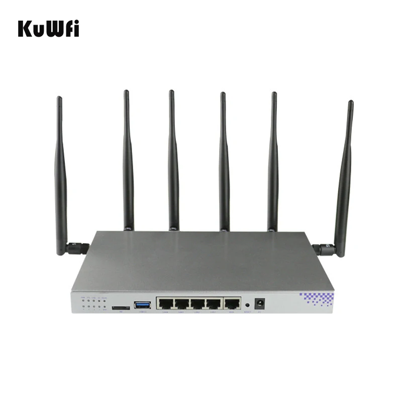 4G сим карты Wi Fi маршрутизатор OpenWrt 1200 Мбит/с 2 4 г 5G Dual Band MT7621 Gigabit Порты и разъёмы