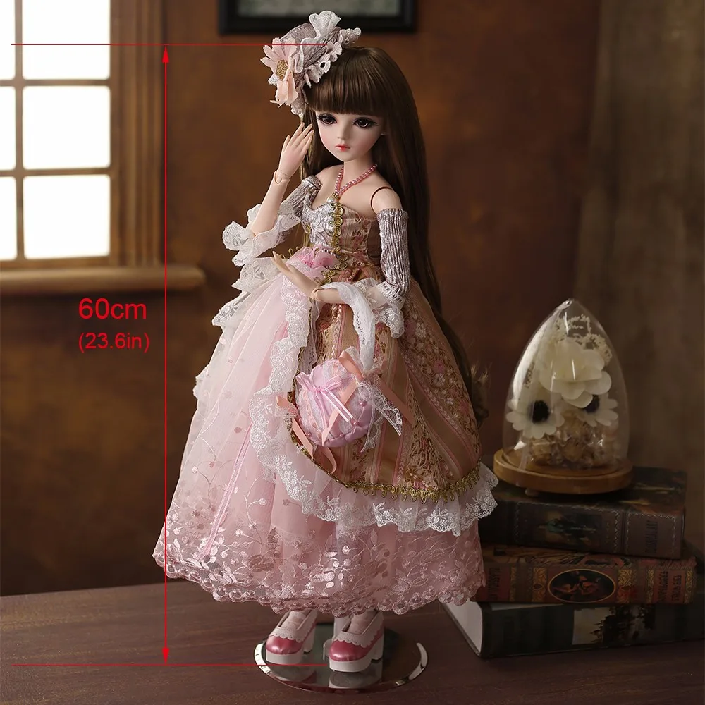 Avila 60cm BJD Baby Dolls With Clothes Wigs Shoes Makeup Handmade 1/3 Reborn Girl Doll Fashion Princess Babies Toys | Игрушки и хобби