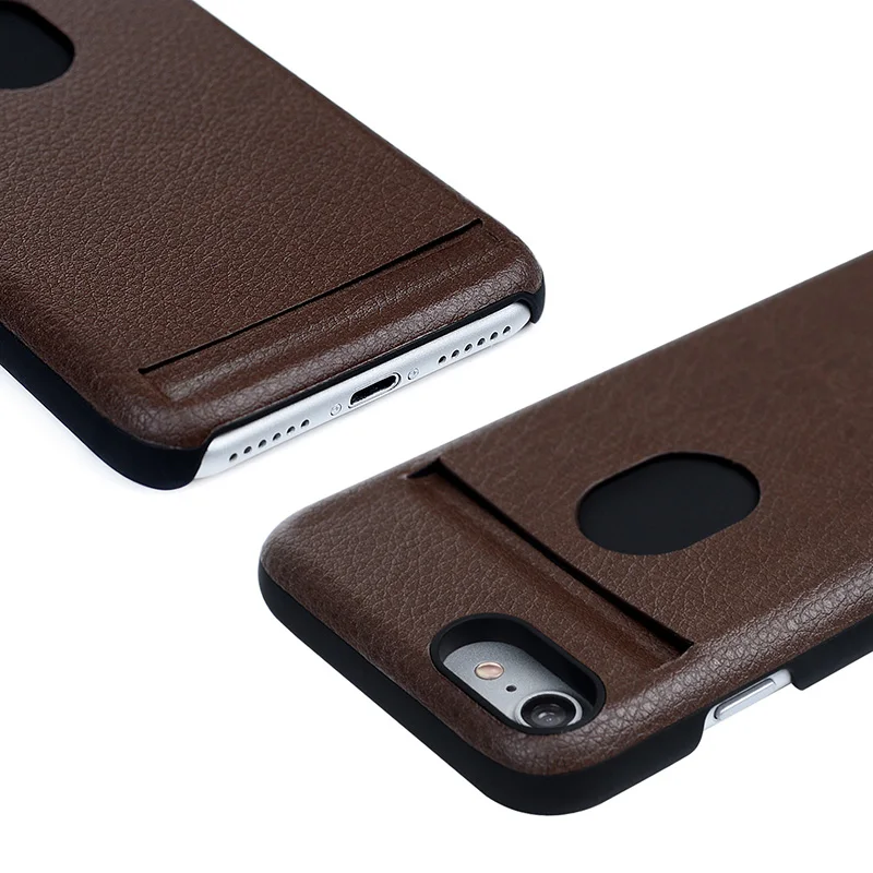 For iPhone 7 / Plus TURATA Ultra Slim Fit Leather Wallet Card Holder Hard Plastic Case Cover for 7Plus |