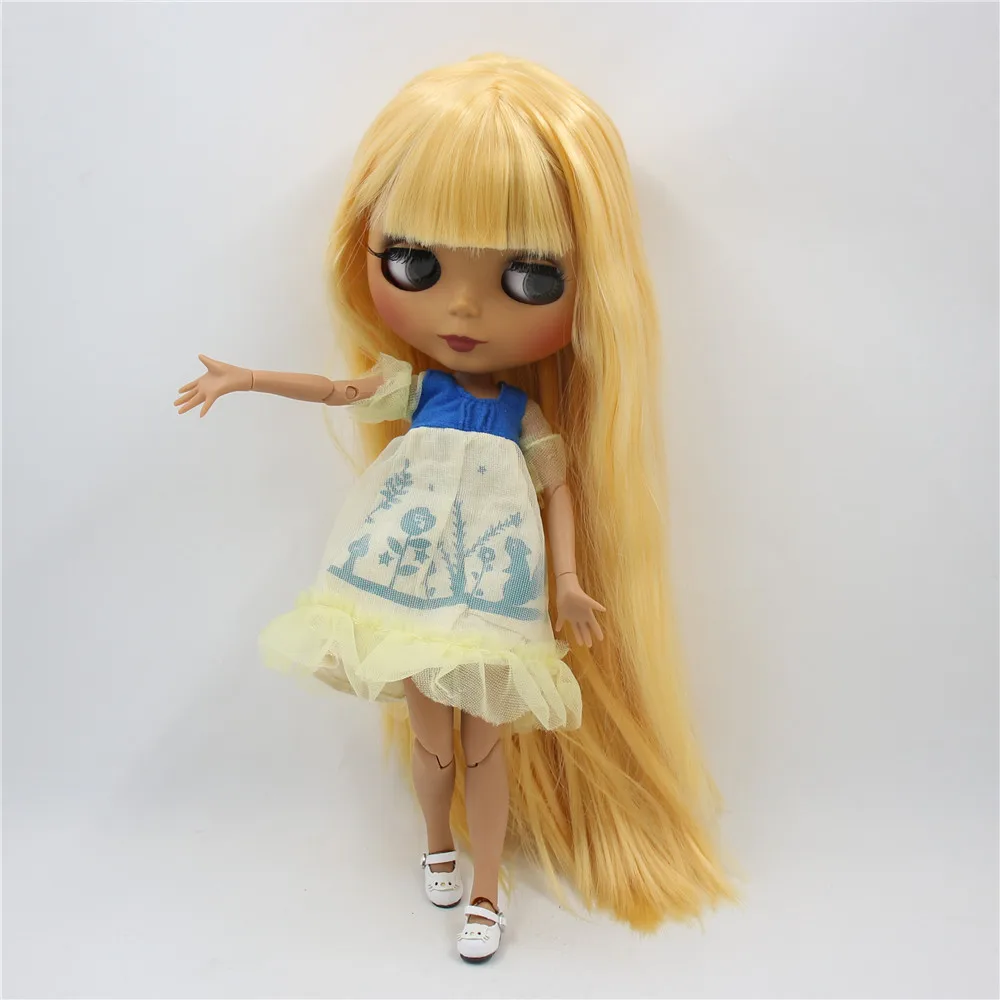 Кукла Blyth BL0658 с черным матовым лицом шарнирным телом 1/6 | Игрушки и хобби